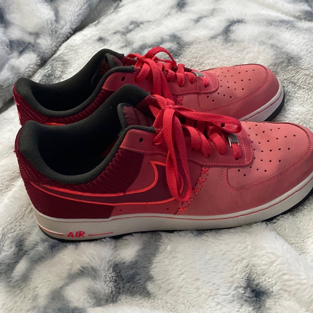 Nike Red and Black Sneakers AF1